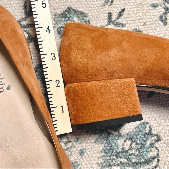 ❌SOLD❌ Farylrobin Tan Suede Leather Heeled Flats - Picture 9 of 12
